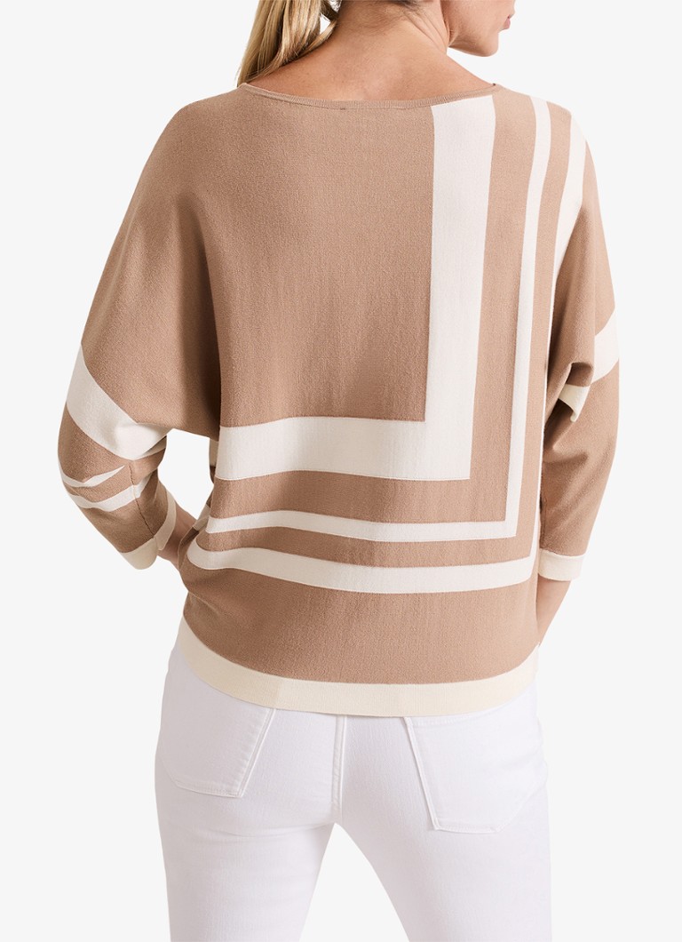 Pulover Geri Phase Eight din tricot fin cu imprimeu