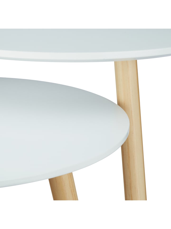 relaxdays 2x Beistelltisch in Weiß günstig kaufen onesize