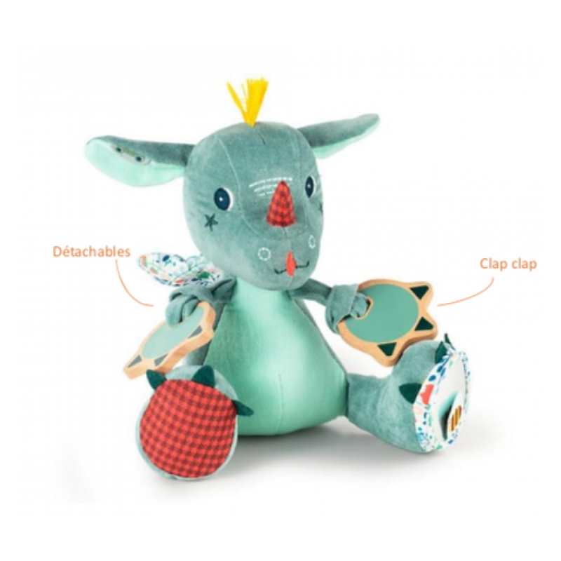 Peluche multiactivités Joe le dragon