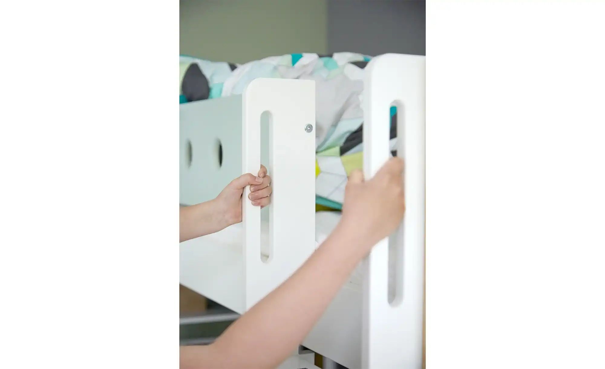 FLEXA Hochbett mit senkrechter Leiter Flexa White
