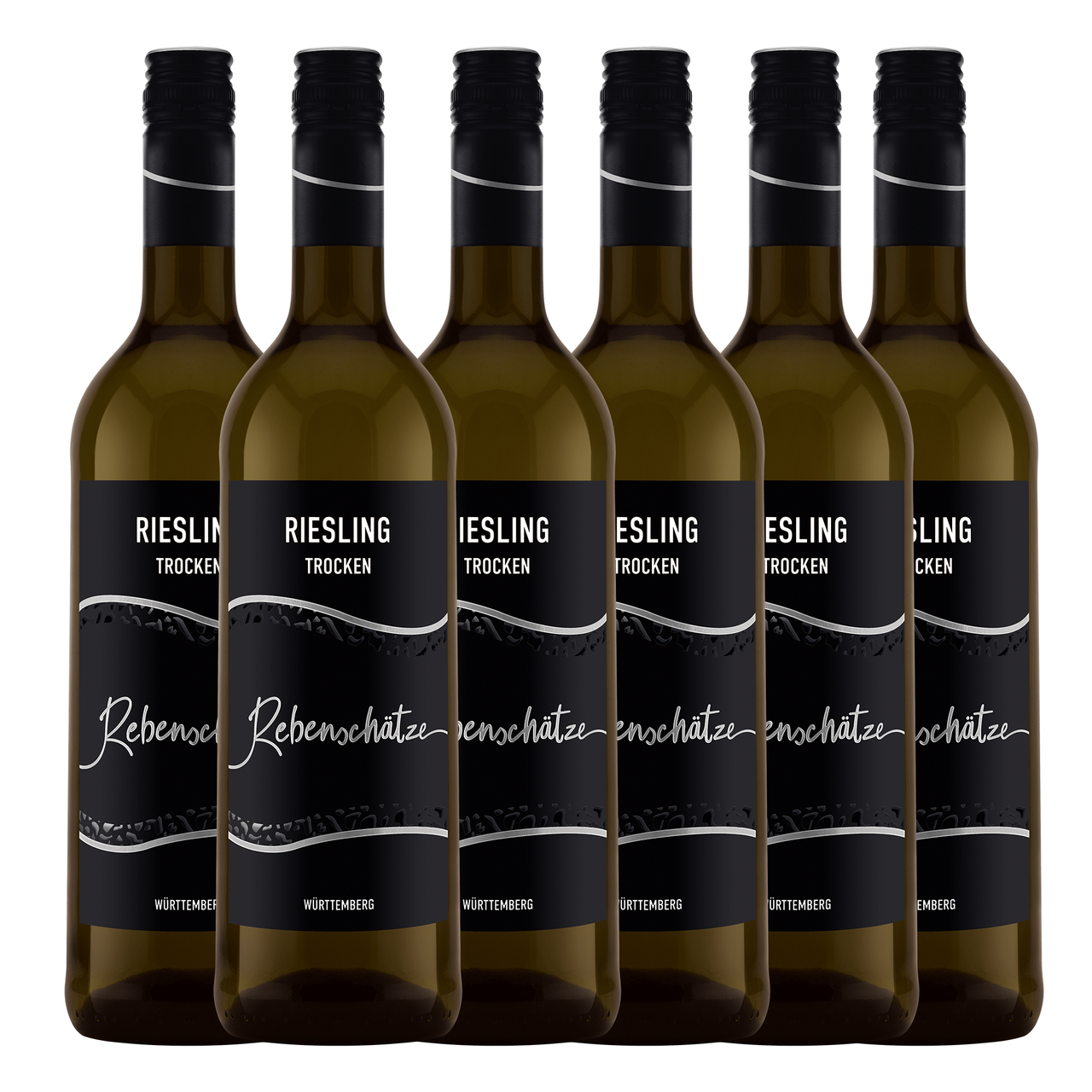 Württembergische WZG Rebenschätze Riesling Qualitätswein trocken 6er Karton 0,75L