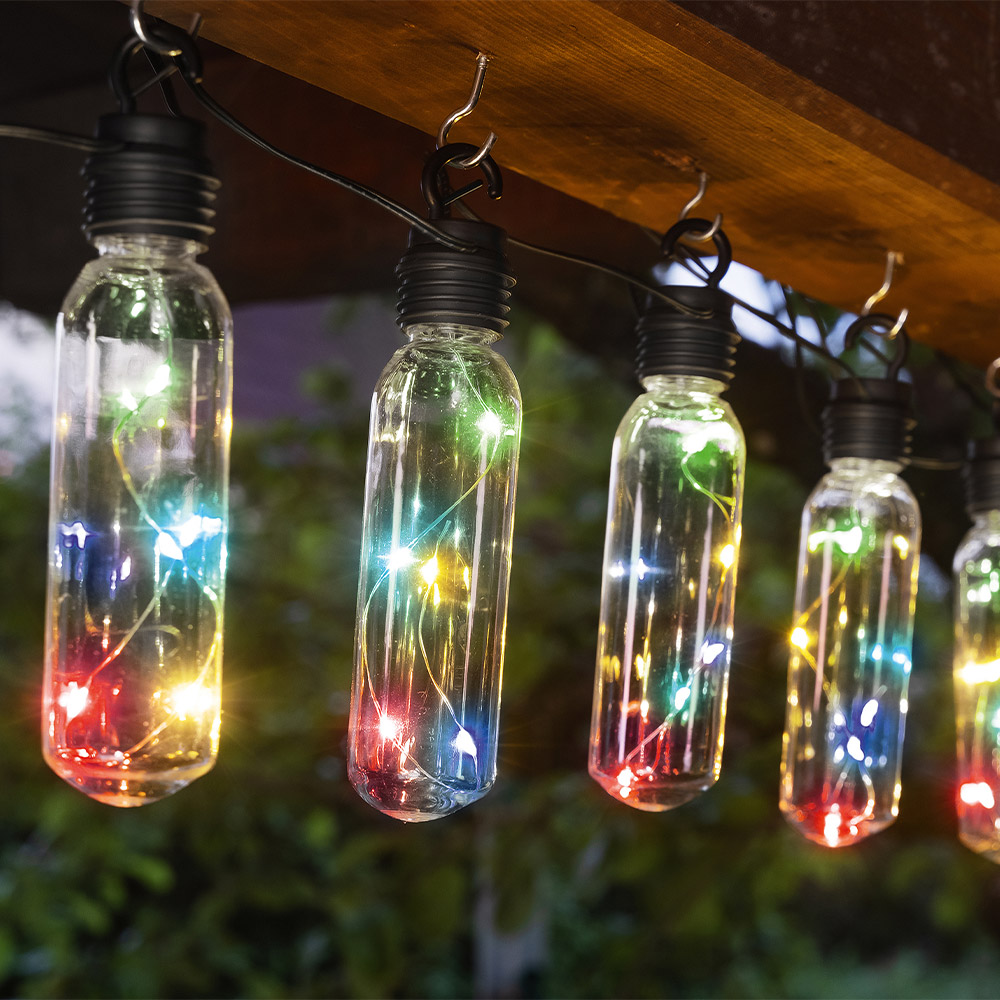 I-Glow XXL-Solar-Lichterkette - Bunt