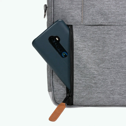 Dark grey New York laptop bag