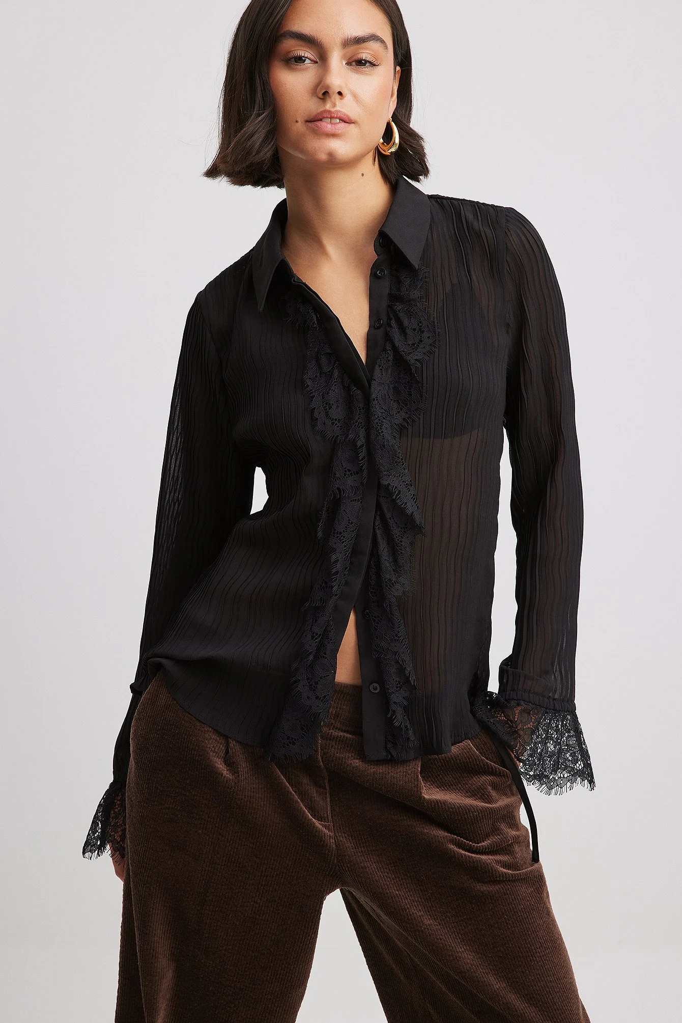 Bluse mit Rüschendetail