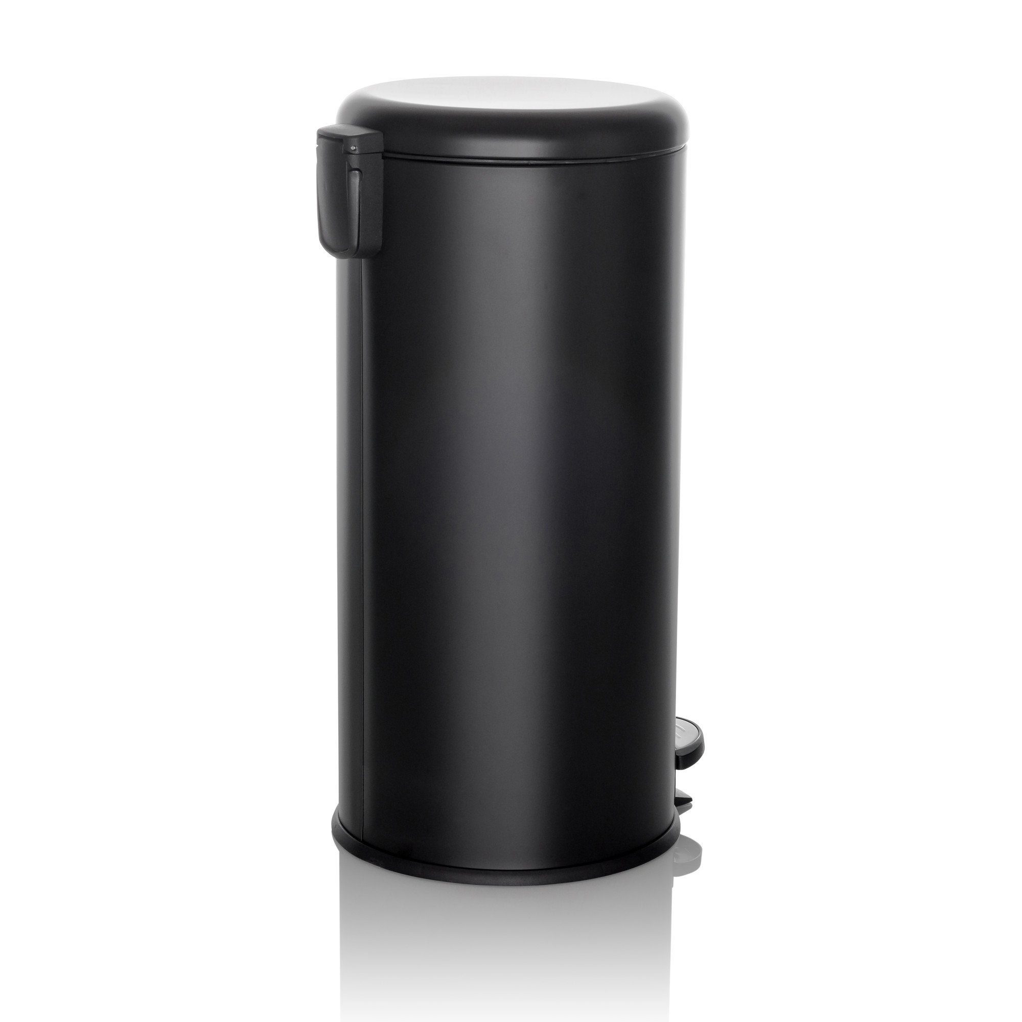hjh OFFICE Mülleimer Mülleimer CLEAN STEP Eisen, 30L, Abfalleimer mit Softclose