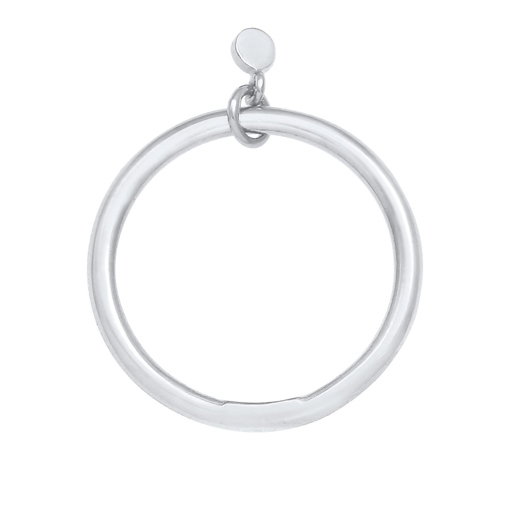 Elli Elli Bague Plaquette ronde pour dames Bandring Minimum de base en argent sterling Bague