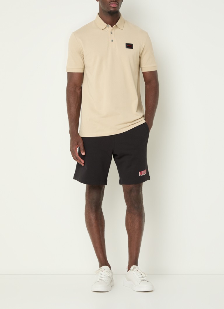 Polo HUGO BOSS Dereso de corte regular com logotipo