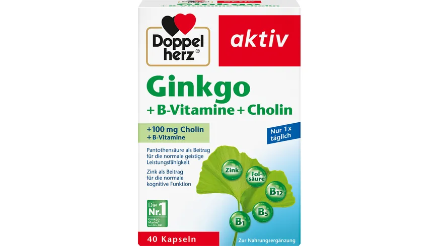 Doppelherz Ginkgo + B-Vitamine + Cholin