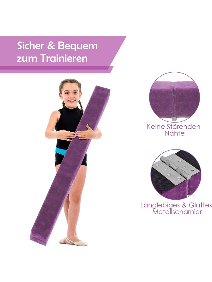 COSTWAY 210 cm Schwebebalken in Lila günstig kaufen 210 cm