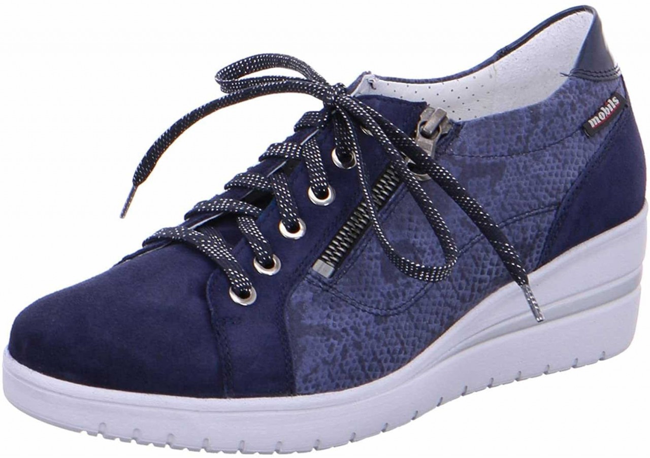 MEPHISTO Komfort Schnürer blau INDIGO