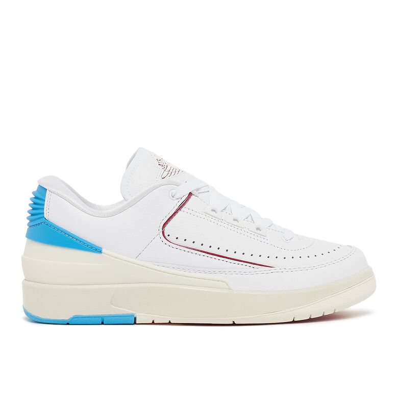 JORDAN Air Jordan 2 Retro Low “UNC to Chicago” white/gym red-dk powder blue