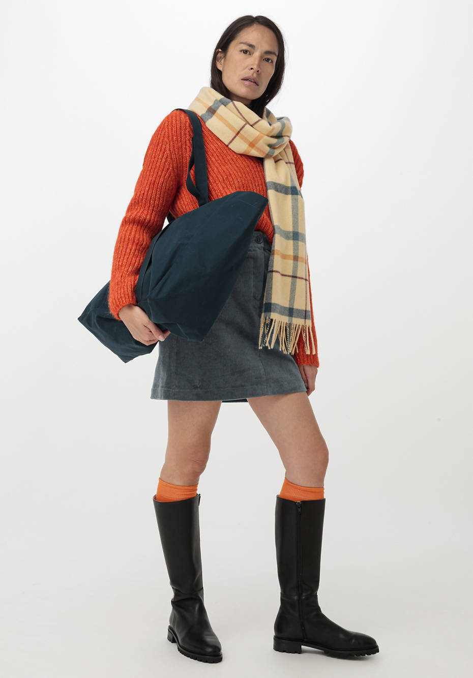 Pullover aus Alpaka mit Bio-Baumwolle