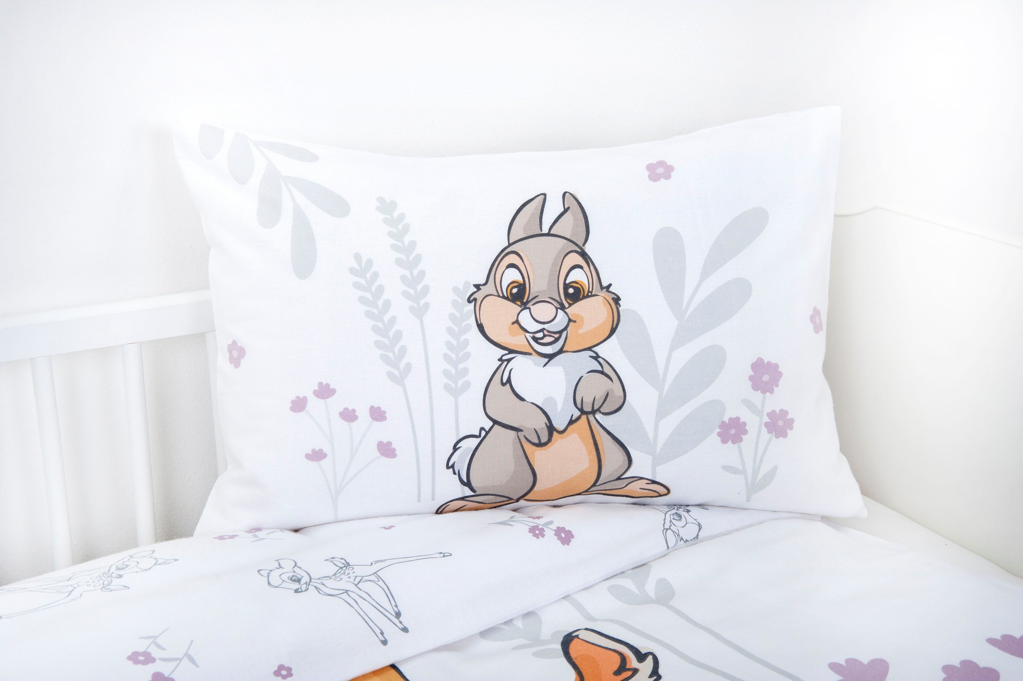 Babybettwäsche ´s Bambi, , Flanell, mit liebevollem Motiv