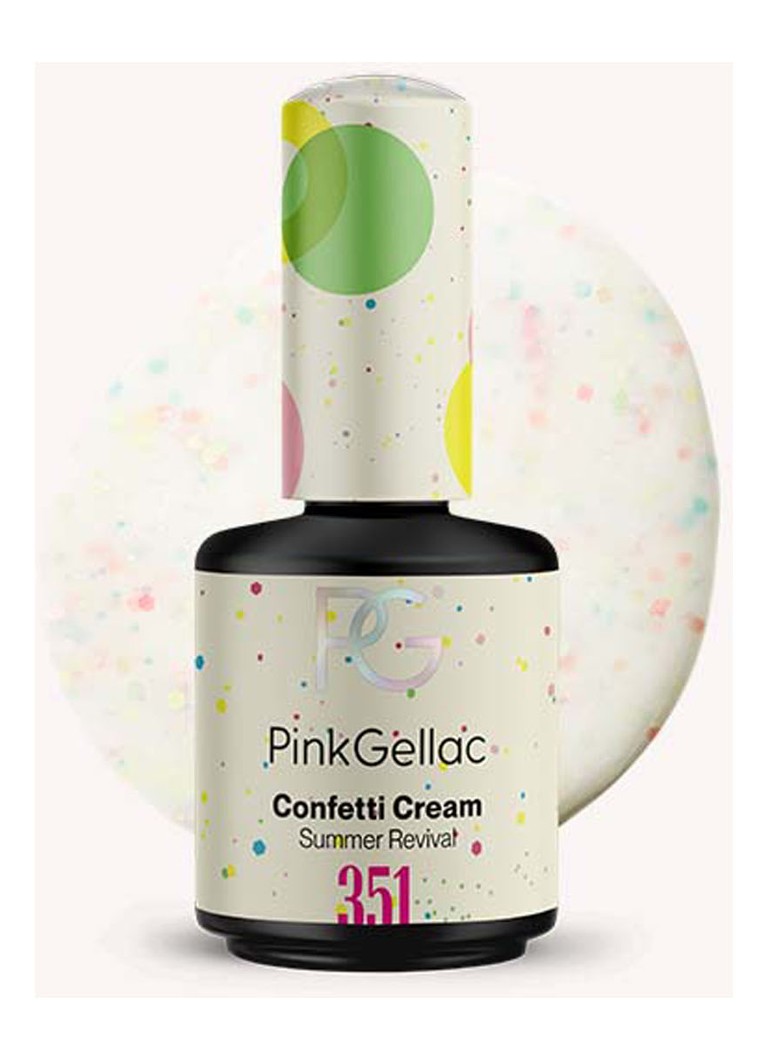 Pink Gellac 351 Confetti Cream - lac de unghii gel