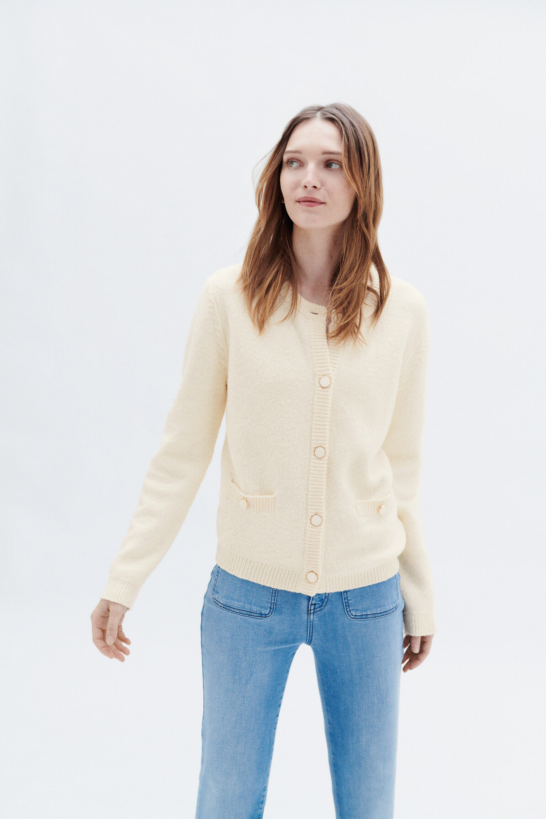 Veste maeva ecru femme