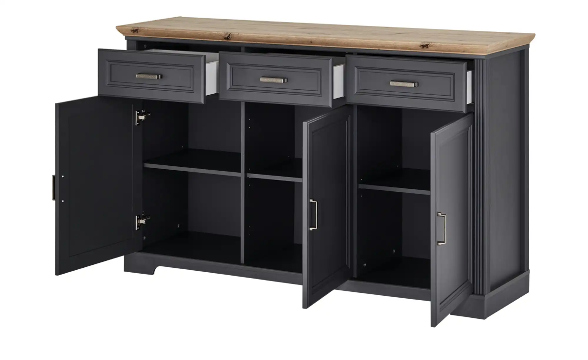 Sideboard Jasmin Graphit Eiche