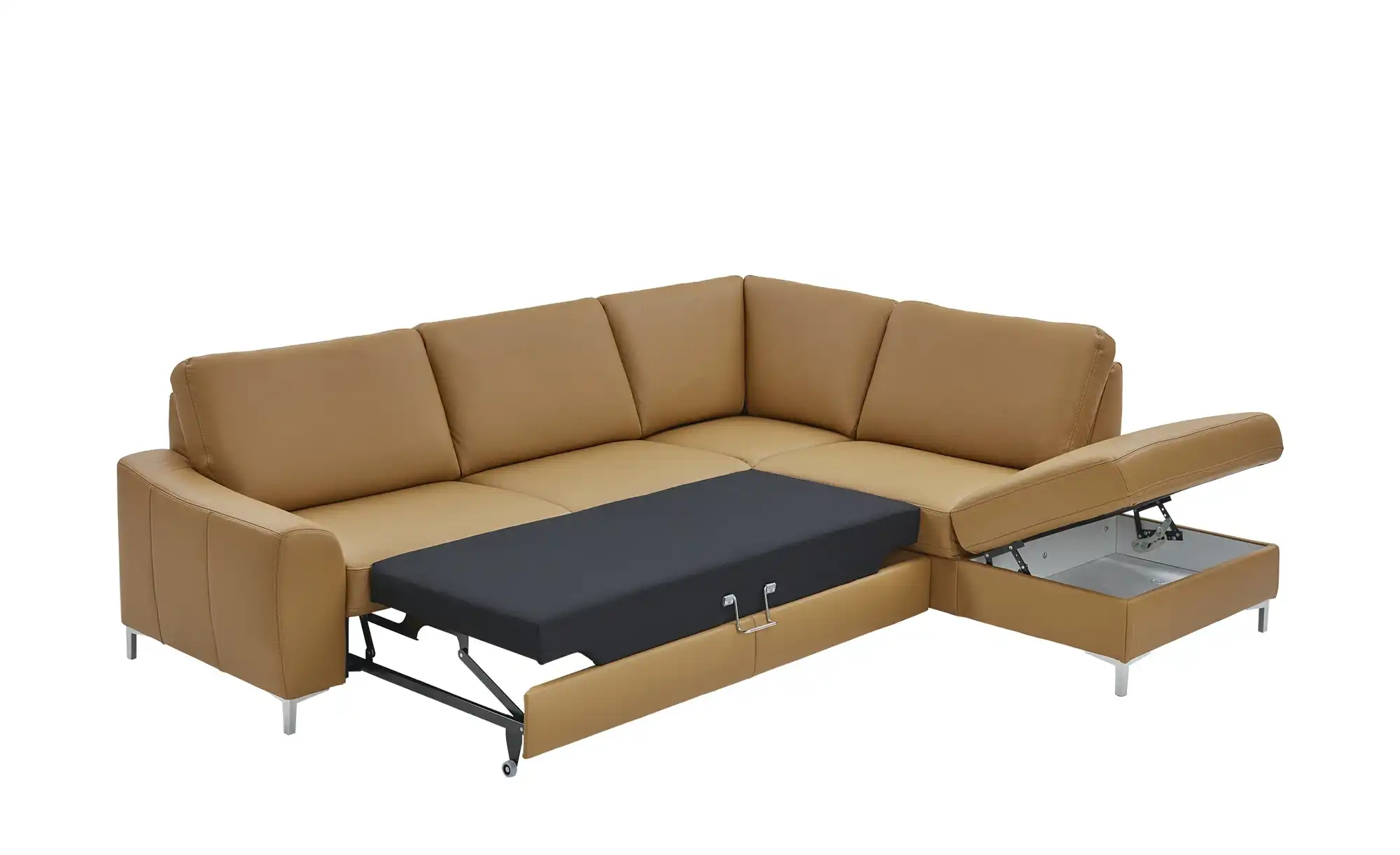 Kollektion Kraft Ecksofa mit Sitz und Rückenlehne aus Echtleder Lea