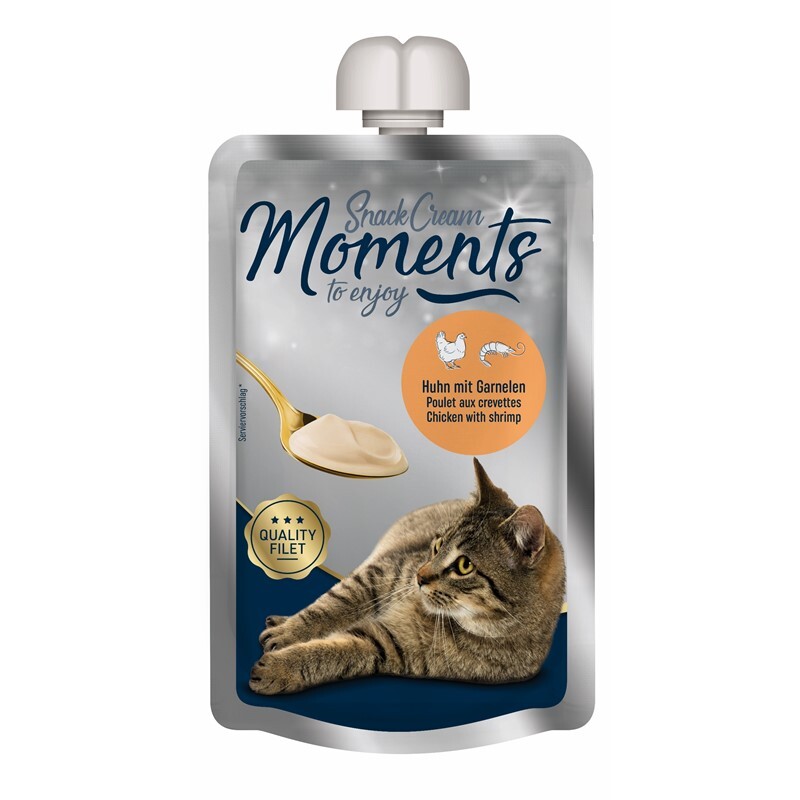 MOMENTS Snacks MOMENTS Snack Cream 7x100g Huhn & Garnele