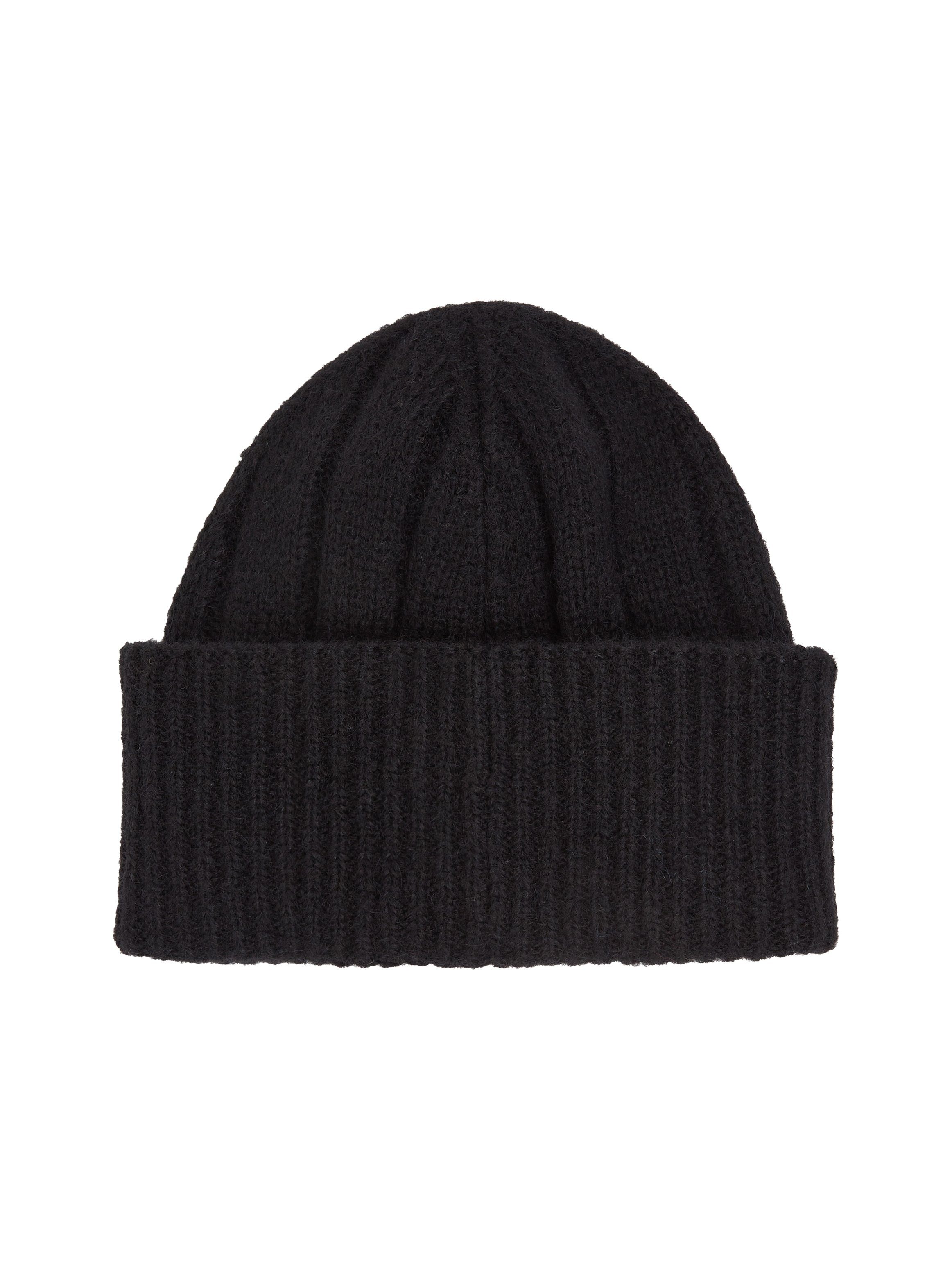 Tommy Hilfiger Beanie TH TIMELESS BEANIE Beanie mit Monogramm-Emblem