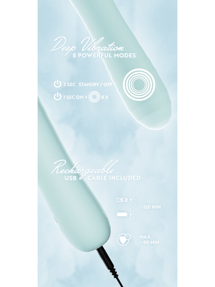 Cuties Vibrator Straight Vibrator in türkis günstig kaufen 16,5 cm