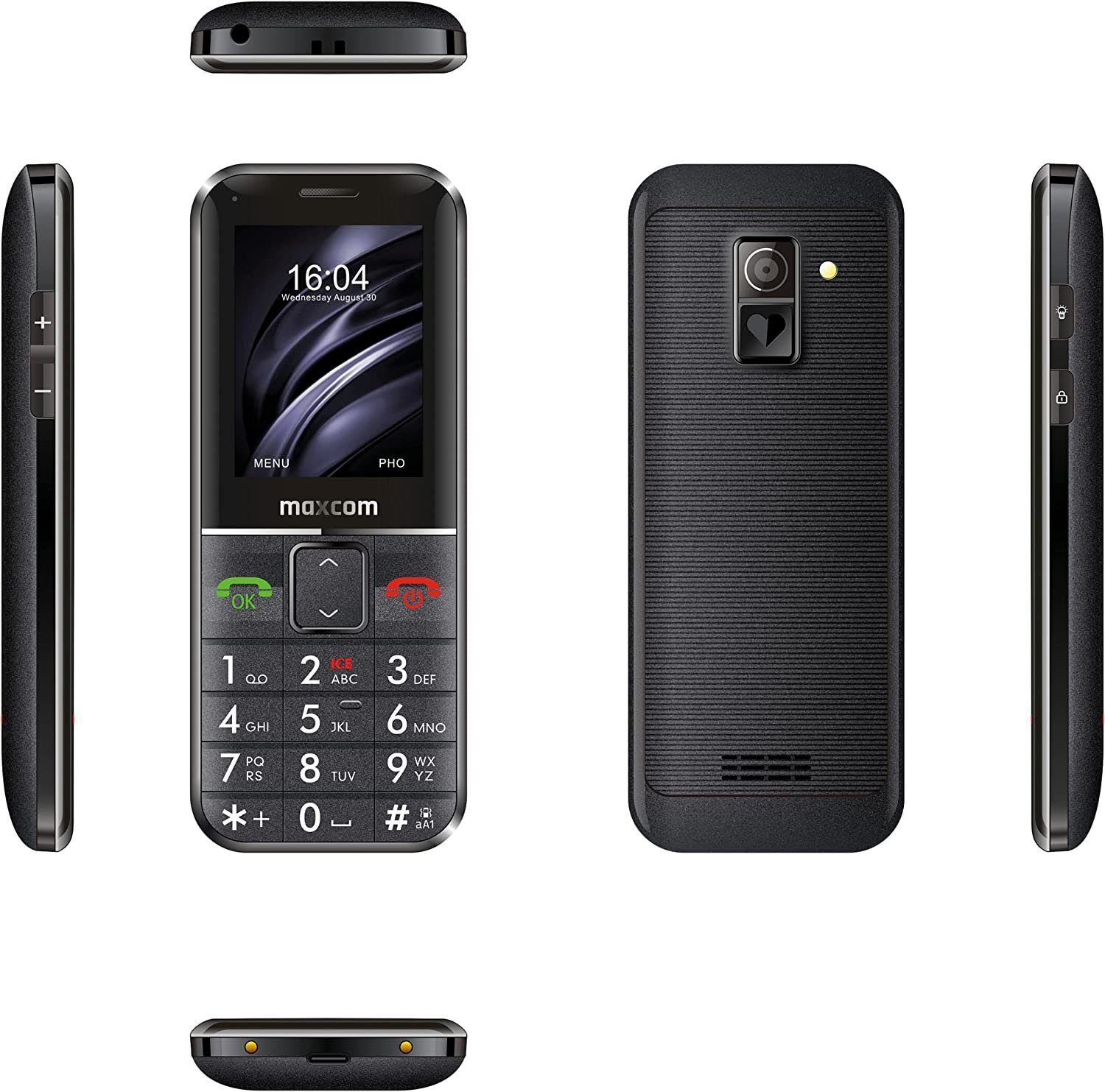 Maxcom Comfort MM735, Single SIM, 5,59 cm (2.2 Zoll), Bluetooth, 1400mAh Seniorenhandy