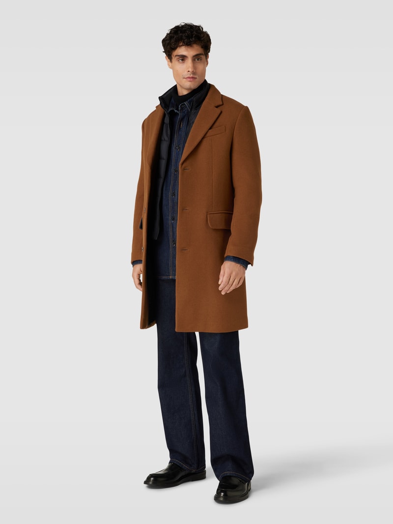 Mantel im Double-Layer-Look Modell 'JOSEPH' in camel