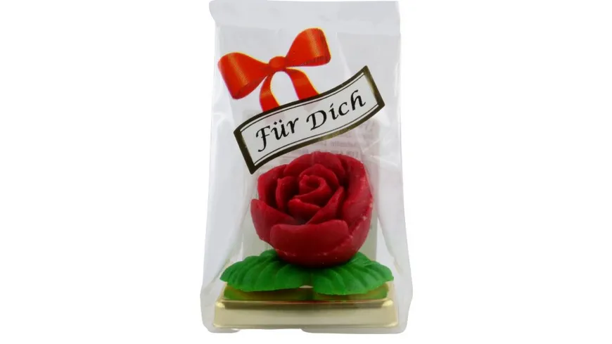 Funsch Marzipan  Baccara-Rose auf Blatt 25 g