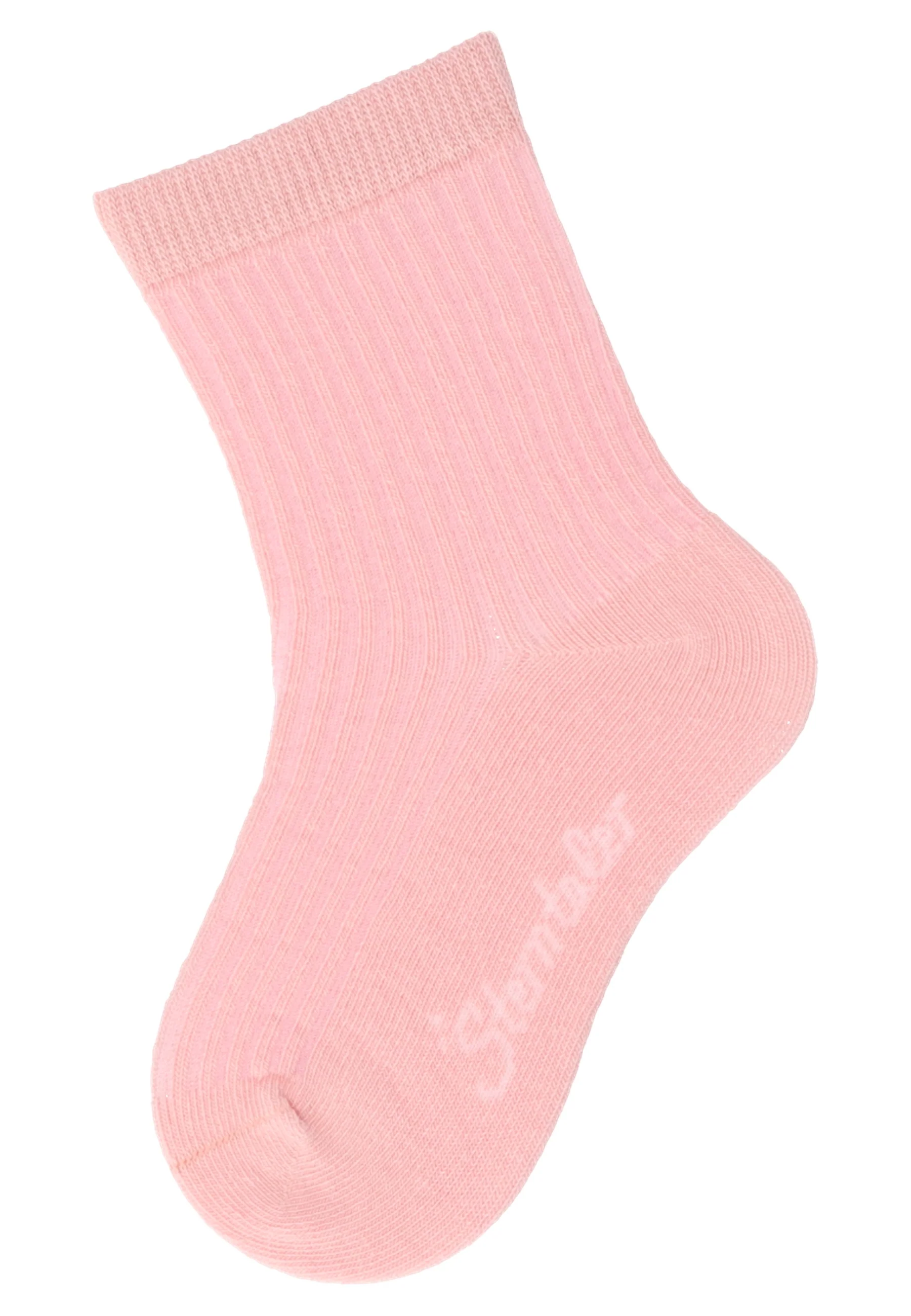 Socken im 4er Pack mit Struktur in mattrosa
