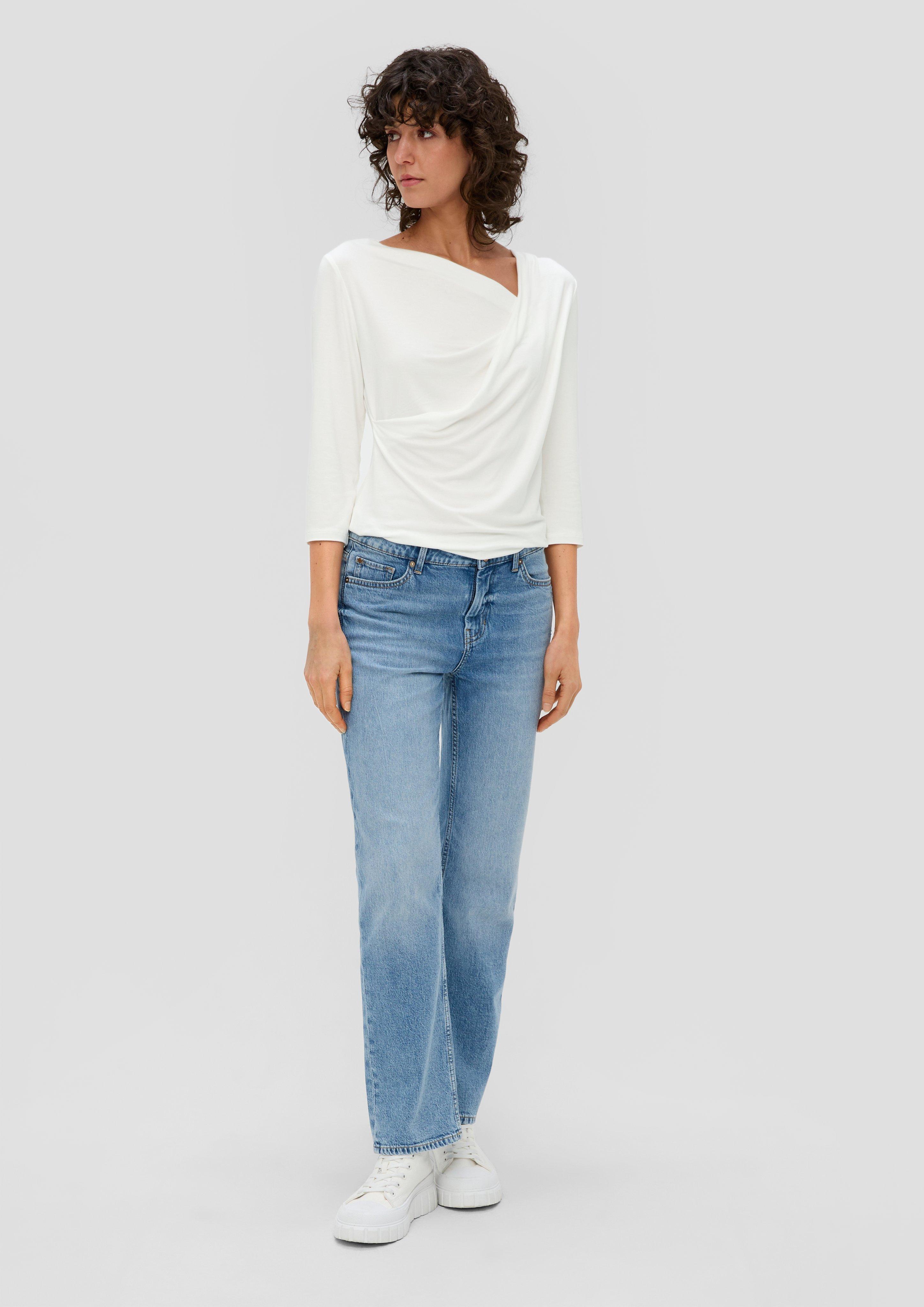 Viskosestretch-Shirt mit Drapierung  2158930-0210