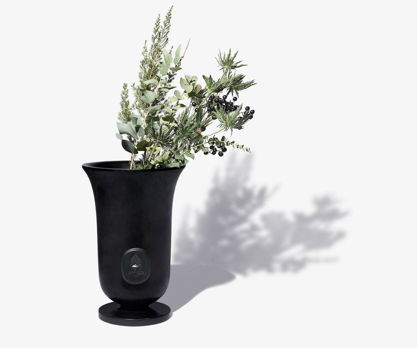 Vase Médicis noir - Grand modèle