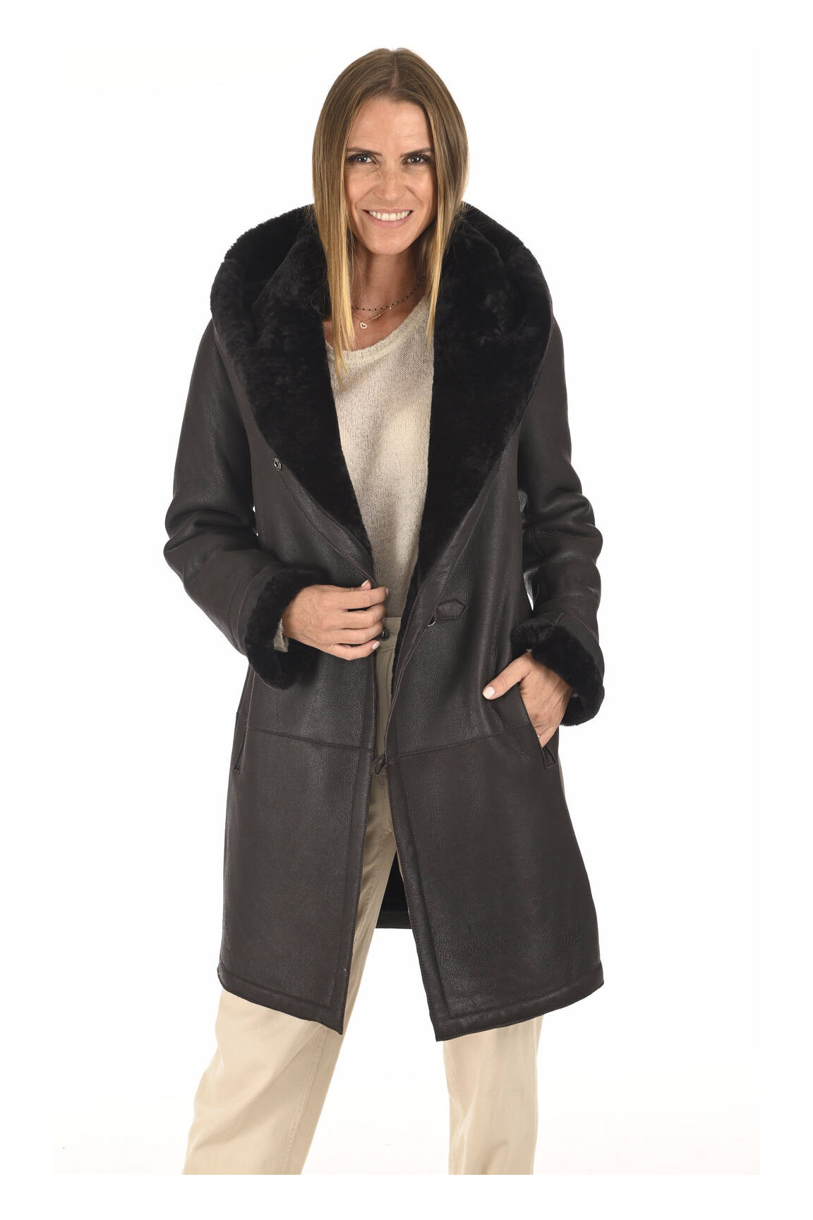 Levinsky Manteaux Longs Femme couleur marron