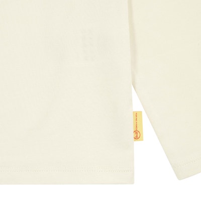 Poloshirt langarm, beige für Mädchen