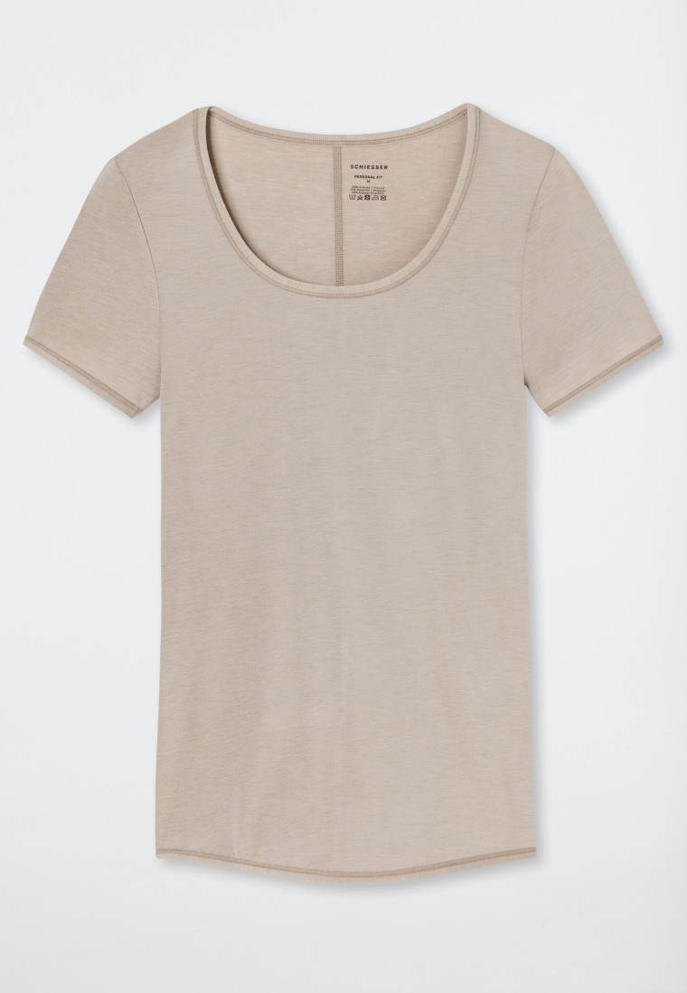 Shirt kurzarm braun - Personal Fit