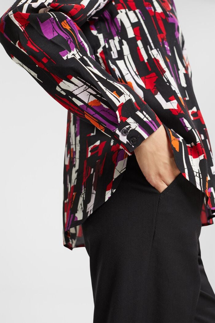 Bluse mit Muster, LENZING™ ECOVERO™