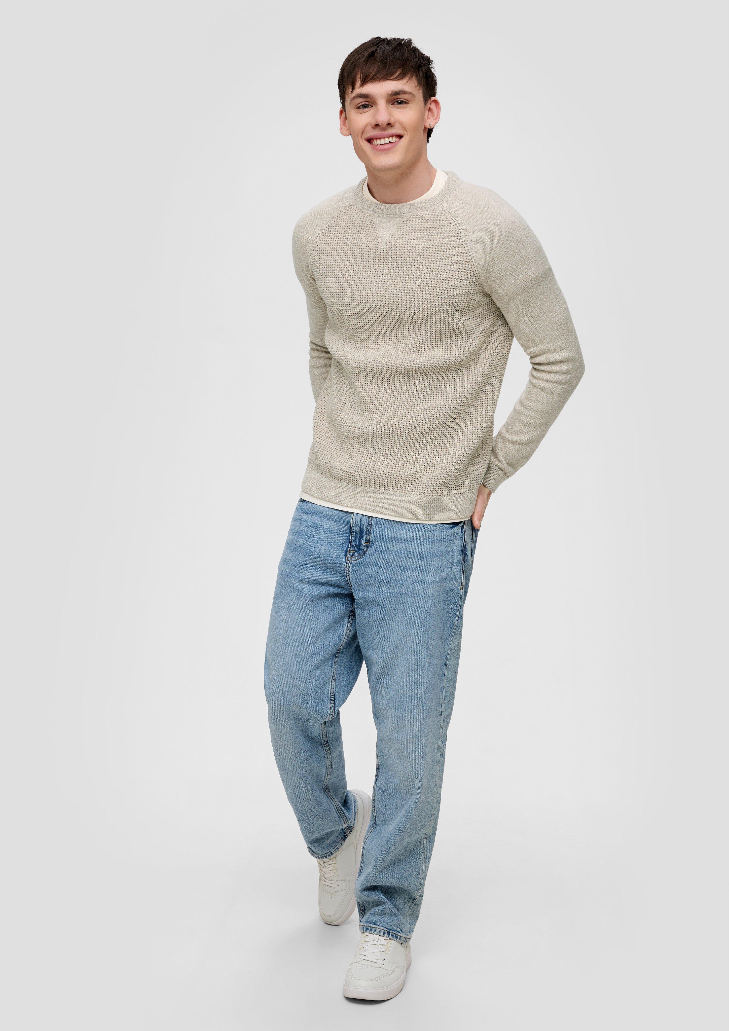 Strickpullover mit Raglanärmeln  2145183-81W0