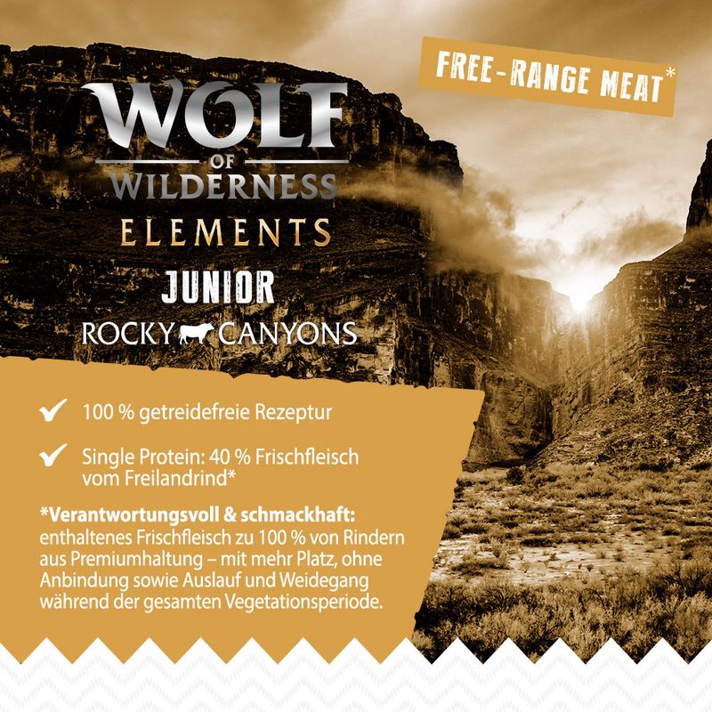 Wolf of Wilderness JUNIOR 'Rocky Canyons' - Freiland-Rind