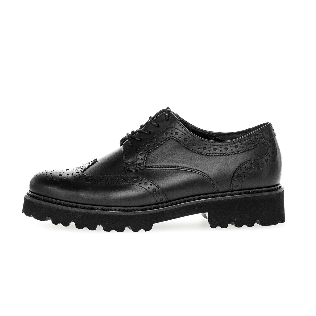 Gabor fashion Schnürschuh schwarz