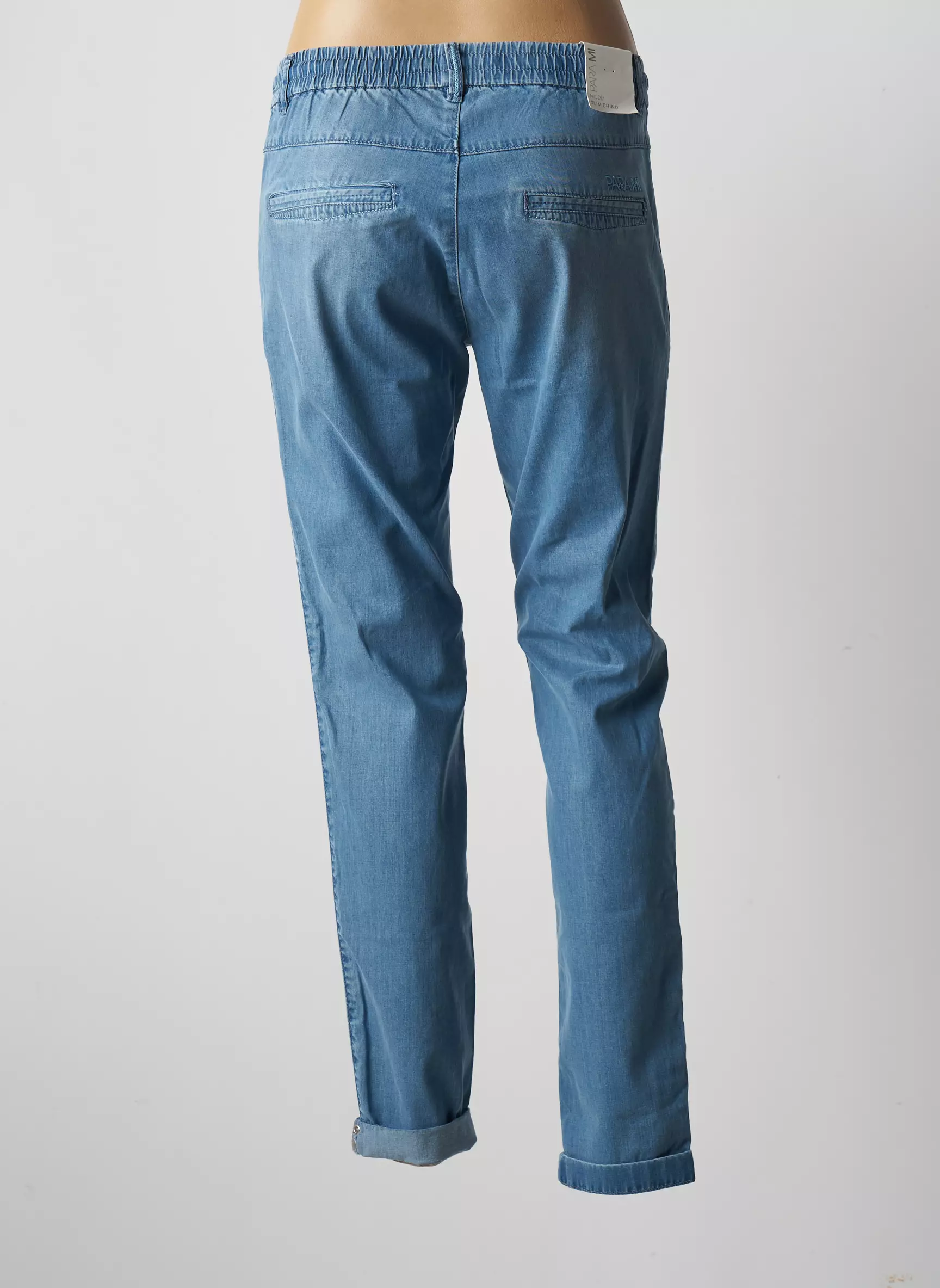 Para Mi Pantalons Chino Femme couleur bleu