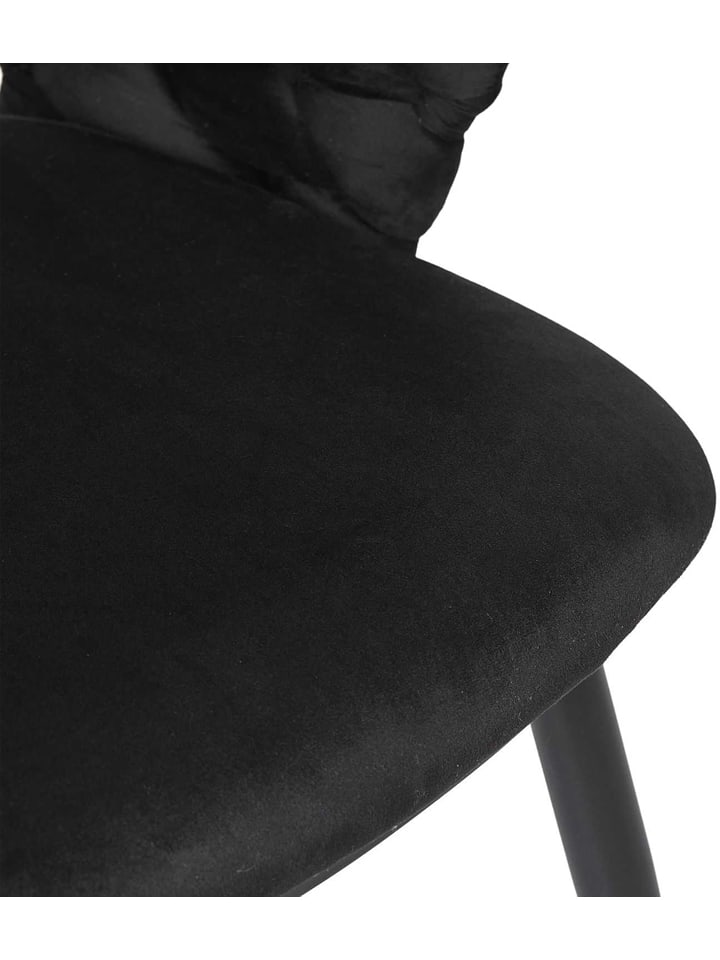 Rétro Chic Esszimmerstuhl ''Sawyer'' in Schwarz - (B)63 x (H)83 x (T)54 cm günstig kaufen onesize