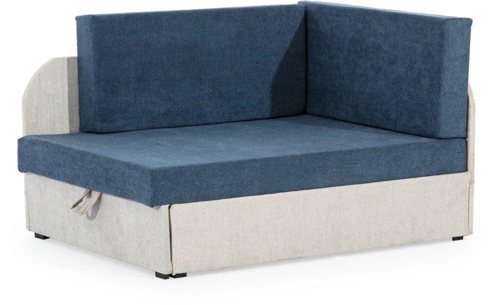 MOEBLO Schlafsofa RAISA, Schlafsessel, Couch für Kinderzimmer, Schlafsofa Schaumstoff Sofagarnitur Polstersofa, mit Schlaffunktion und Bettkasten