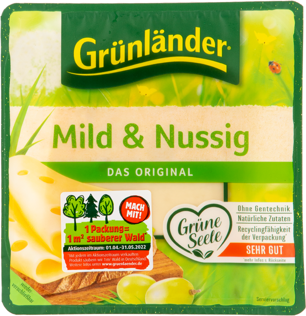 Grünländer Käse-Scheiben mild & nussig