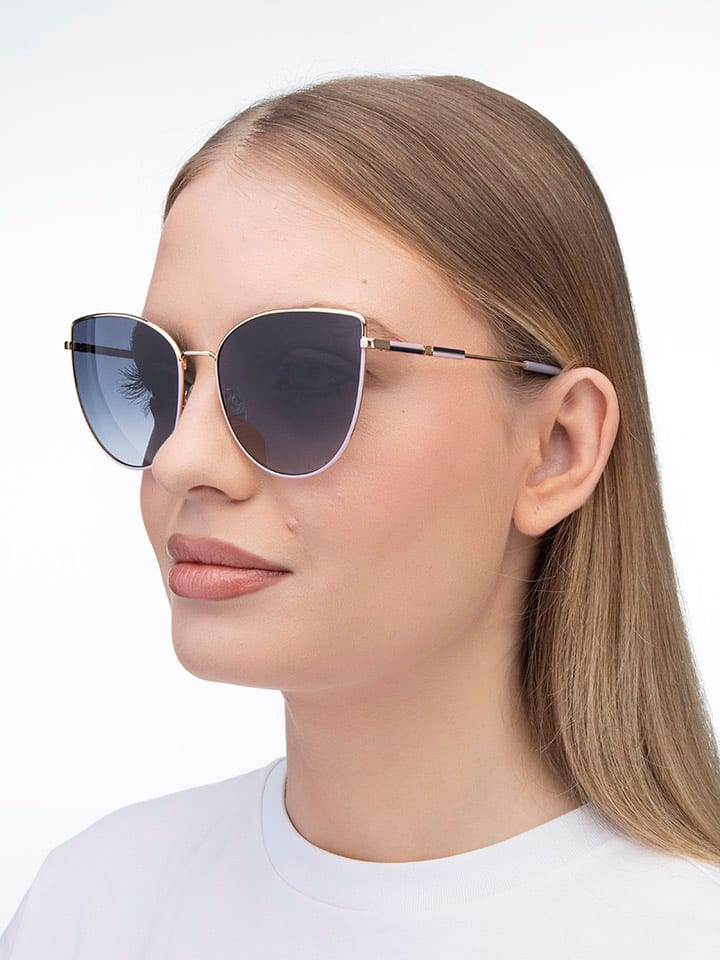 Carolina Herrera Damen-Sonnenbrille in Gold/ Lila/ Blau günstig kaufen 59