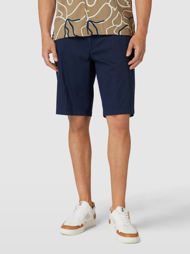 Bermudas mit französischen Eingrifftaschen Modell 'Bozen' in marineblau