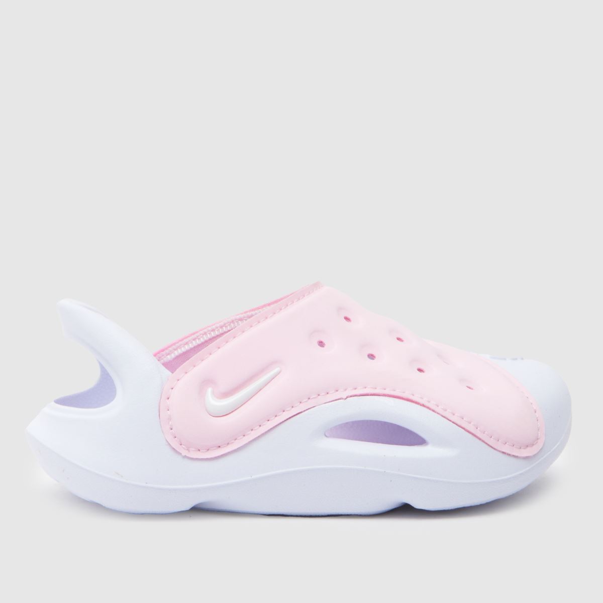 Nike ljusrosa aqua swoosh sandaler för småbarn för flickor