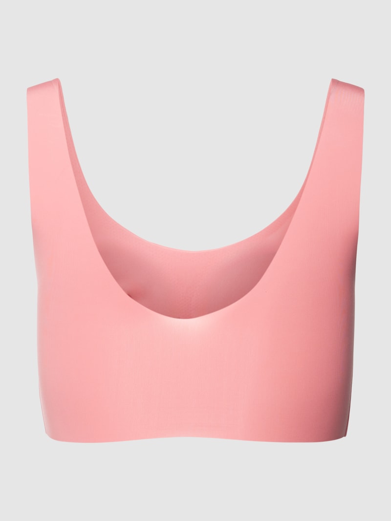 Bralette mit Label-Detail Modell 'Feel' in altrosa