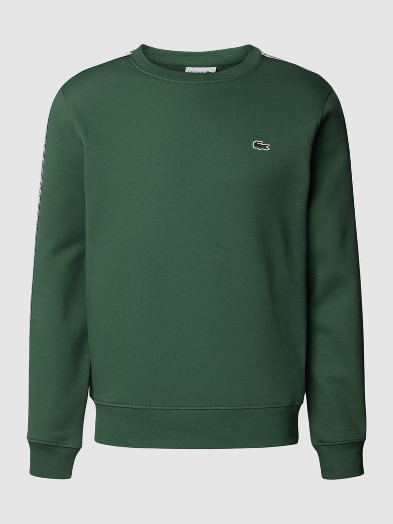 Sweatshirt mit Rundhalsausschnitt Modell 'TAPE CREW' in grün