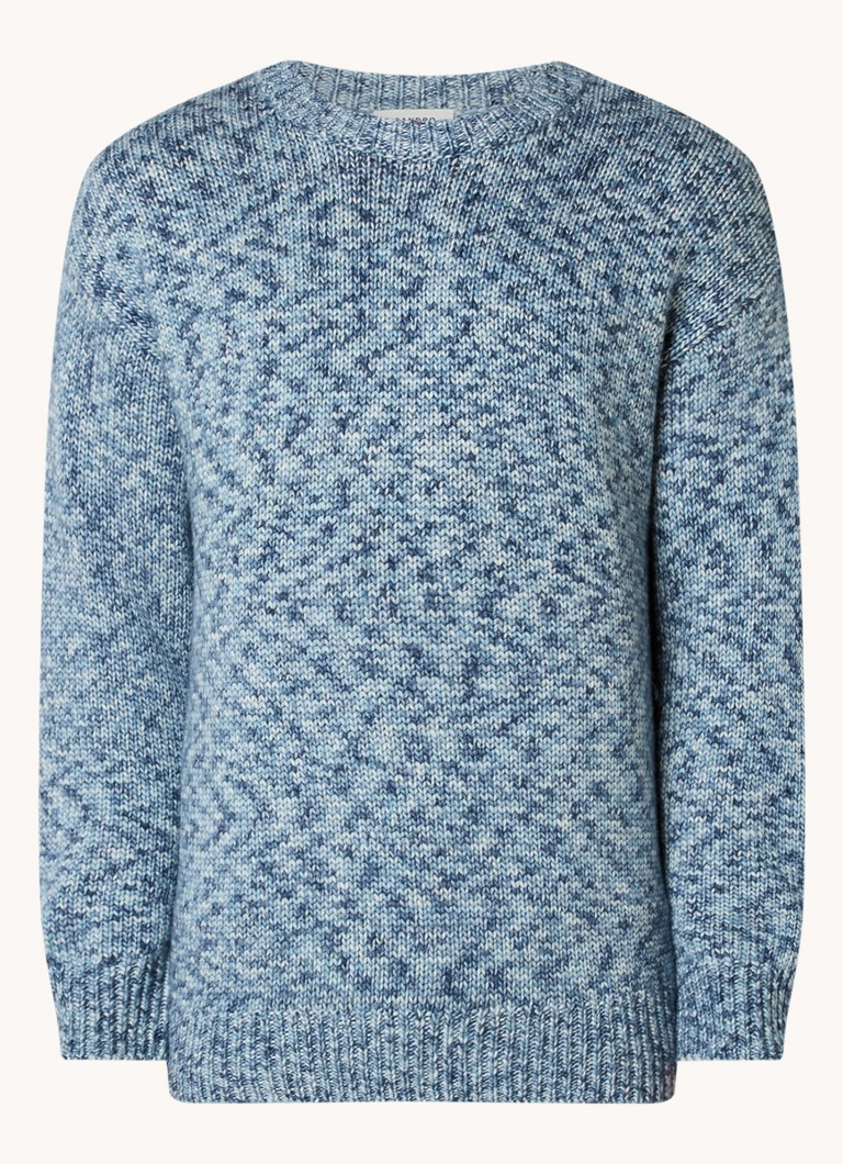 Sandro Chunky knit wool sweater with melange design