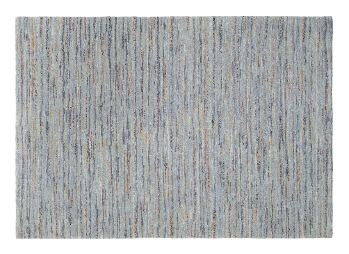 Teppich aus Nepal Himali Linea Silber-Grau 140 x 200 cm
