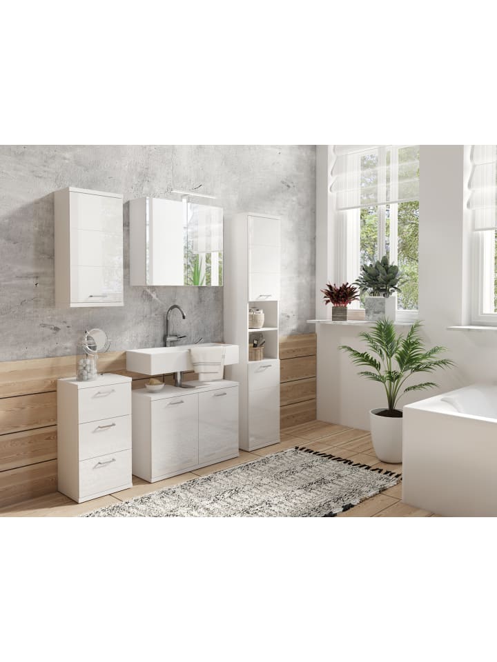 byLiving Spiegelschrank SPREE in weiß - (B) 70 x (H) 60 x (T) 20 cm günstig kaufen onesize