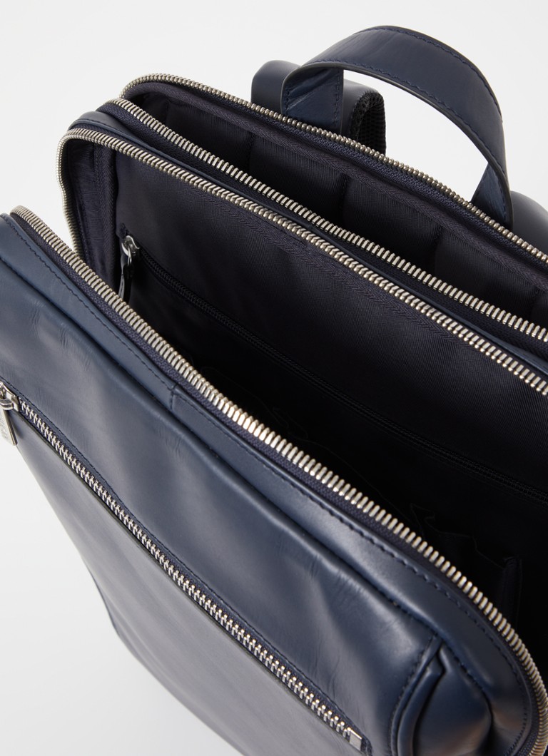 Leonhard Heyden Montreal bőr hátizsák 15 hüvelykes laptop rekesszel - unisex